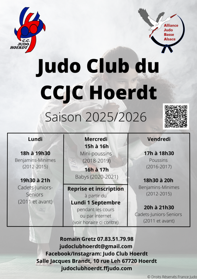 Image de l'actu 'Saison 2025-2026 Judo Club du CCJC Hoerdt'
