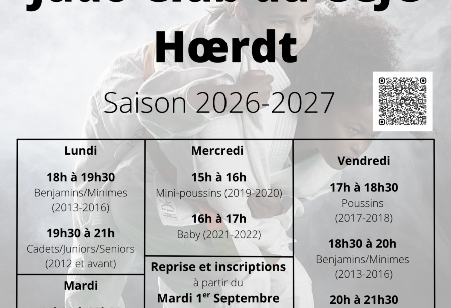 Inscription saison 2026-2027
