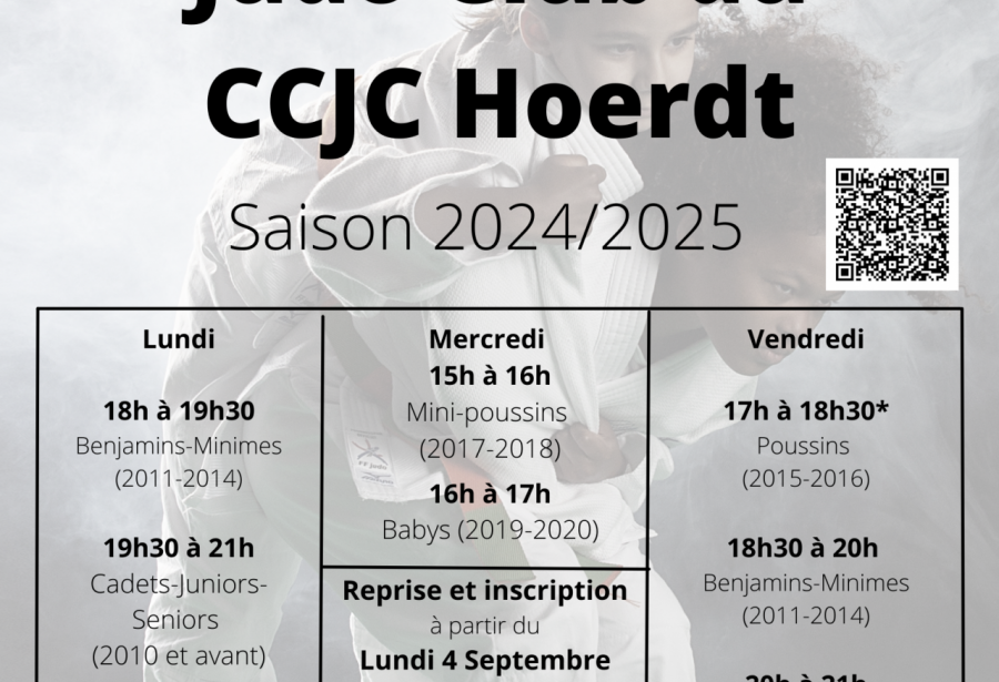 SAISON 2024 2025 Judo Club de Hoerdt