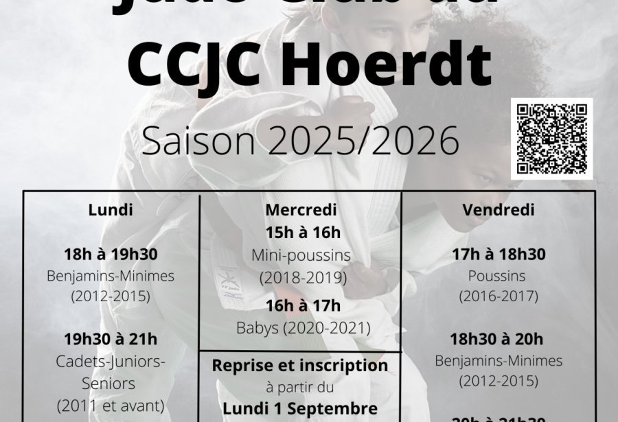 Saison 2025-2026 Judo Club du CCJC Hoerdt